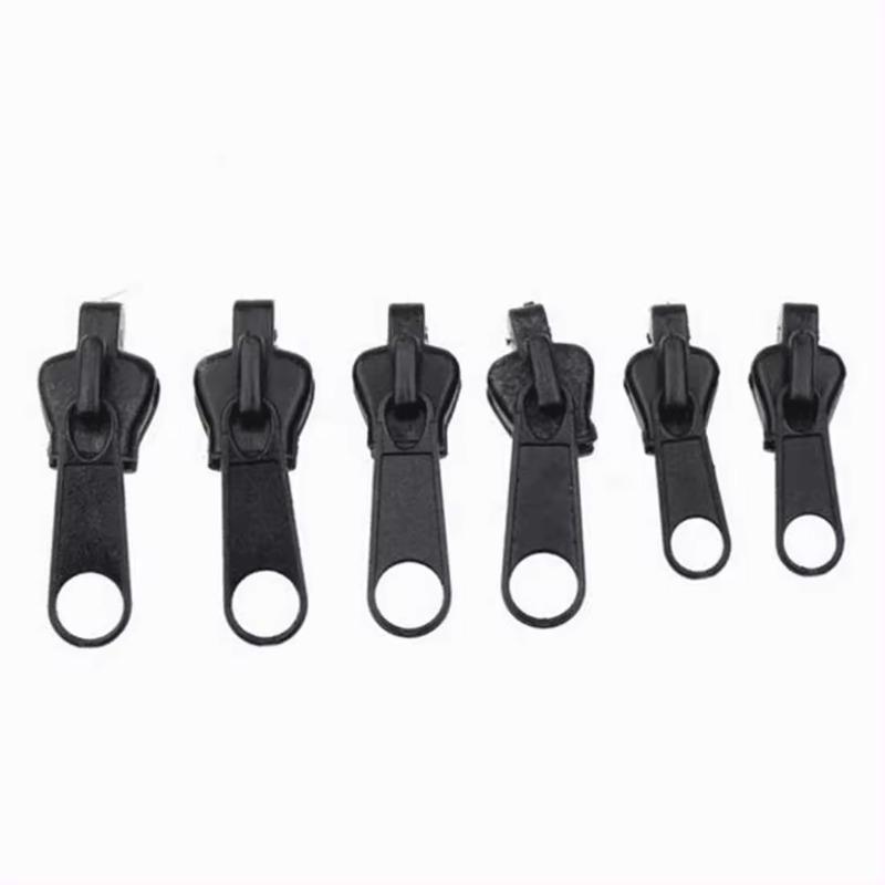 6Pcs Zipper Repair Kit Zipper Pull Replacement Slider Kit Zip Slider Teeth Rescue Instant Zipper for Jackets Coats Boots