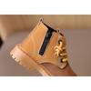 Children's Martin Boots, Girls' Leather Boots, Autumn and Winter Styles, Boys' Short Boots, Autumn Mid To High Top Single Boots