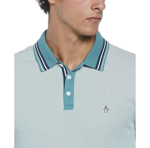 Original Penguin Birdseye Pique Tipped Short Sleeve Polo