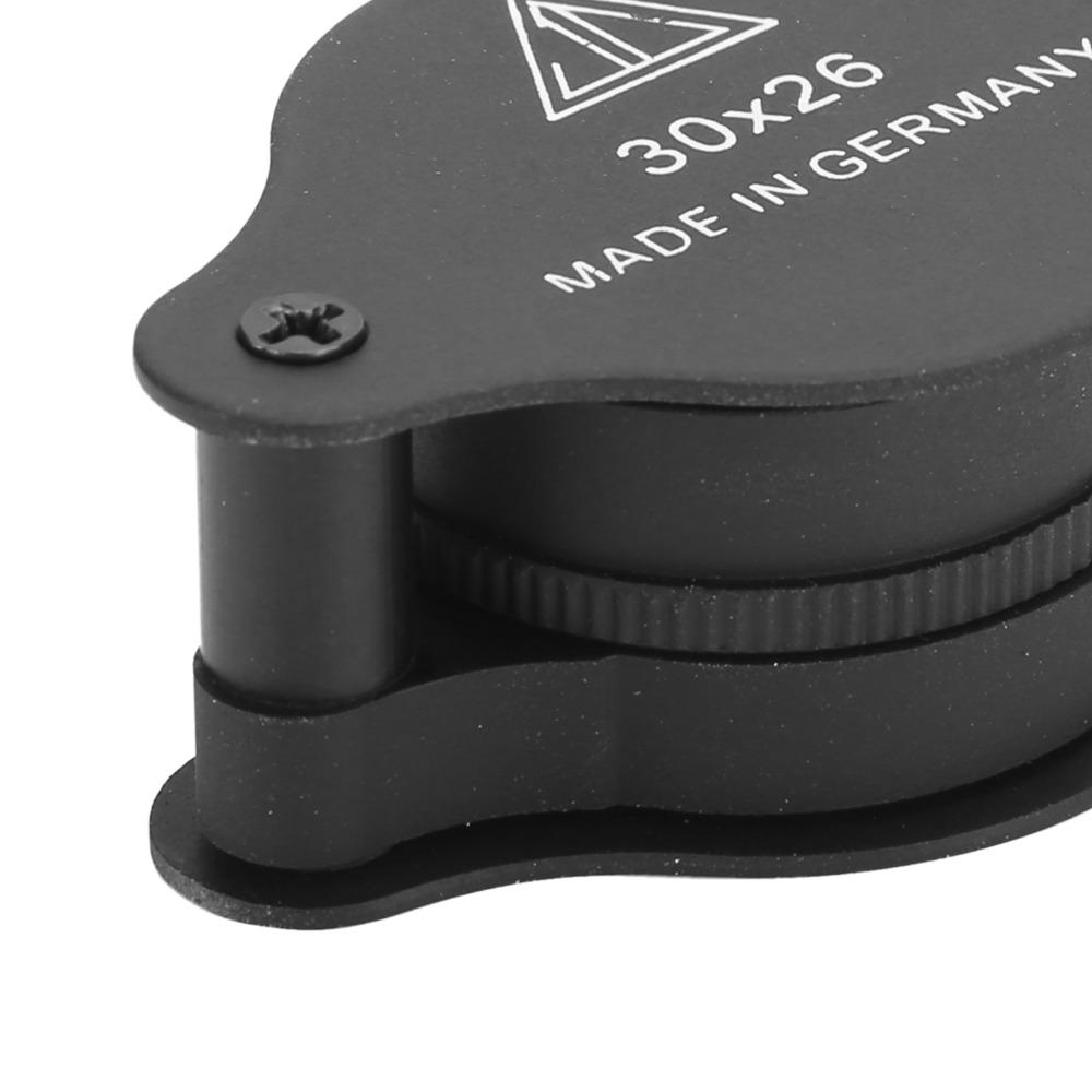 Full Optical Glass Lens 30X Magnifier Illuminated Design Portable Magnifier  Jewelry Inspection