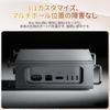Ulanzi QT01 Chassis Case for Mac Mini Pro Vertical Computer Case Protective Dustproof Bracket Storage Stand Aluminum Mini Stand DIY PC Parts Space