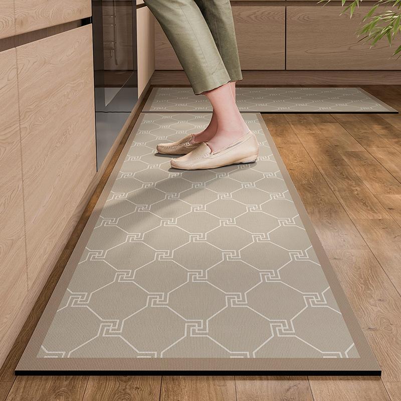 

Kitchen Carpet Long Rug Pvc Leather Waterproof Non-slip Floor Mat Home Decoration Anti-fatigue Mats Alfombra De Cocina 1pc 50x80cm