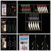 Colorful Sabiki String Golden Hooks Rubber Gang Tackles Baits Fishing Tinsel Carp  Saltwater