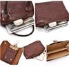 Shoulder bag for women, retro large-capacity crocodile pattern mother-in-law bag six-piece set
