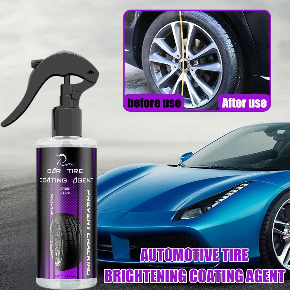Lešticí nátěr na pneumatiky pro automobily, lesk na pneumatiky, plasty, gumy, kola, detailní obnova, sprej, autoleštidlo, lešticí prostředek B2c1