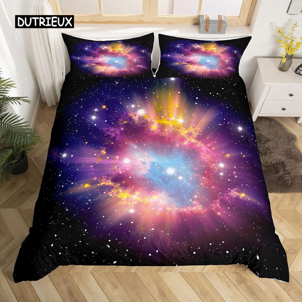 Skull Duvet Cover Set Queen 3 Pcs Black Halloween Bedding Soft Microfiber Comforter Cover Set Beauty Pattern Decor