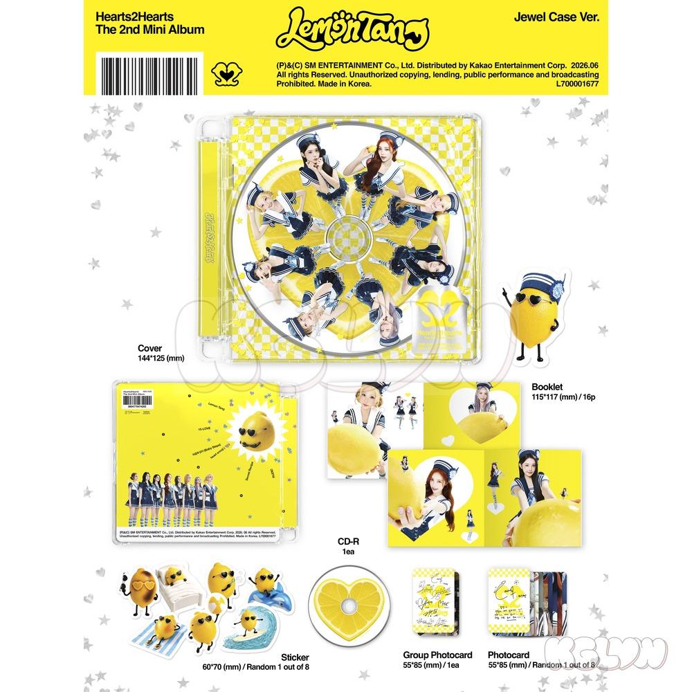 [Pre-order] Hearts2Hearts 2nd MINI Album [Lemon Tang] Version Select Official K-POP Album CD