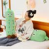 Creative cucumber throw pillow plush toy doll cloth doll sleeping bed long throw pillow for girls girlfriend gift
