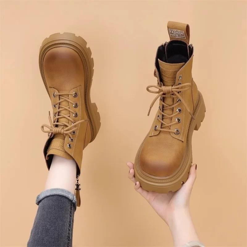 Fur and fur integrated snow boots for women winter with thick velvet and warm cotton shoes anti slip women's casual shoes