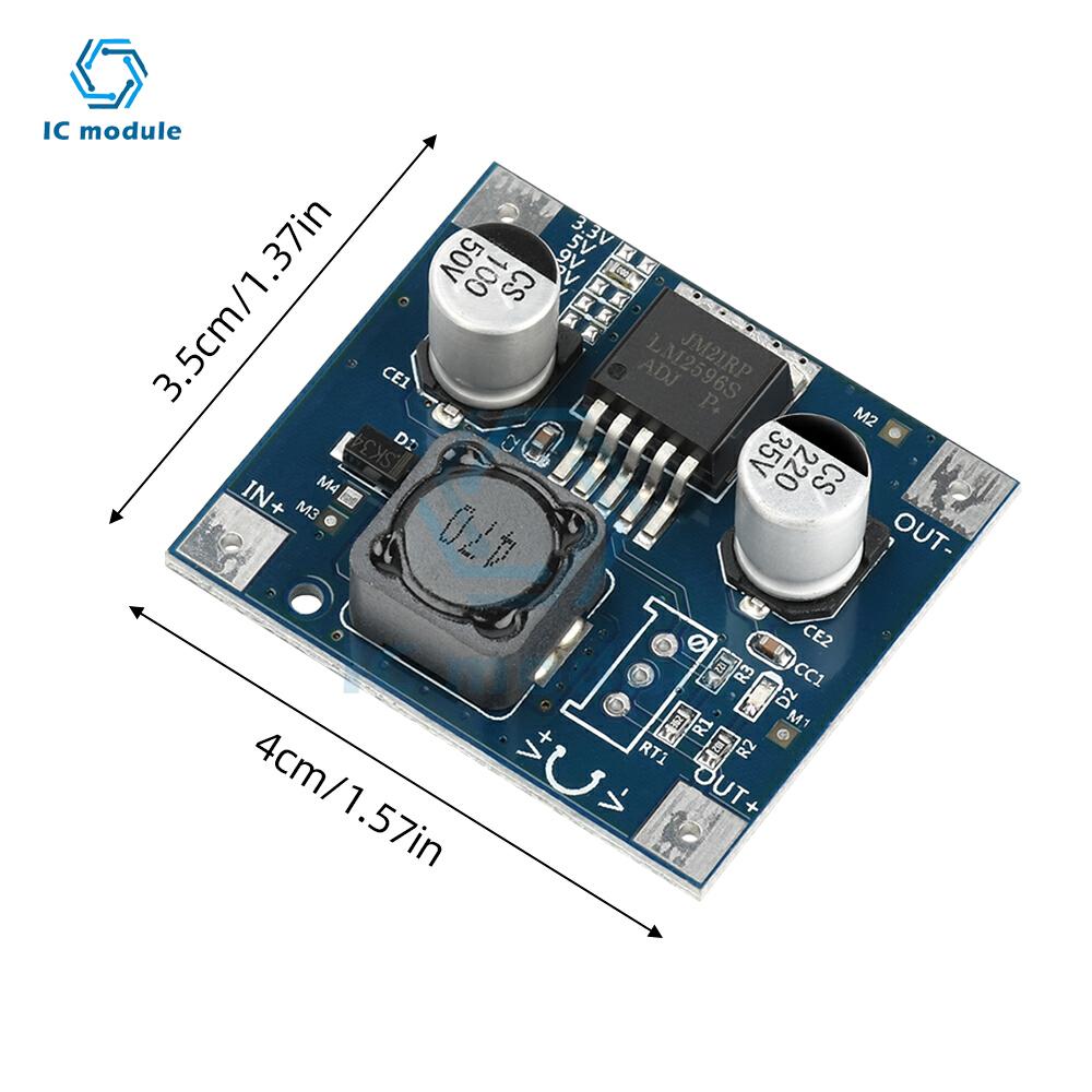 DC 3-40V to 3.3V/5V/9V/12V/18V Step-Down Power Module LM2596 DC-DC Adjustable Buck Converter DC 3-40V to DC 1.5-35V Power Supply