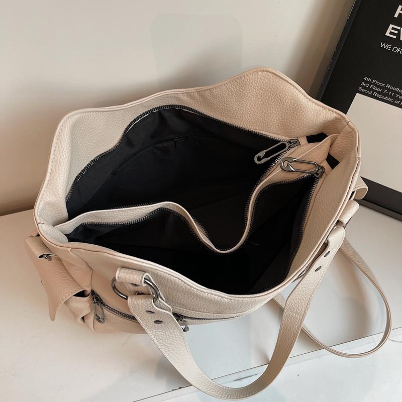 Torba PU Tote o Dużej Pojemności Damska Torba na Ramię