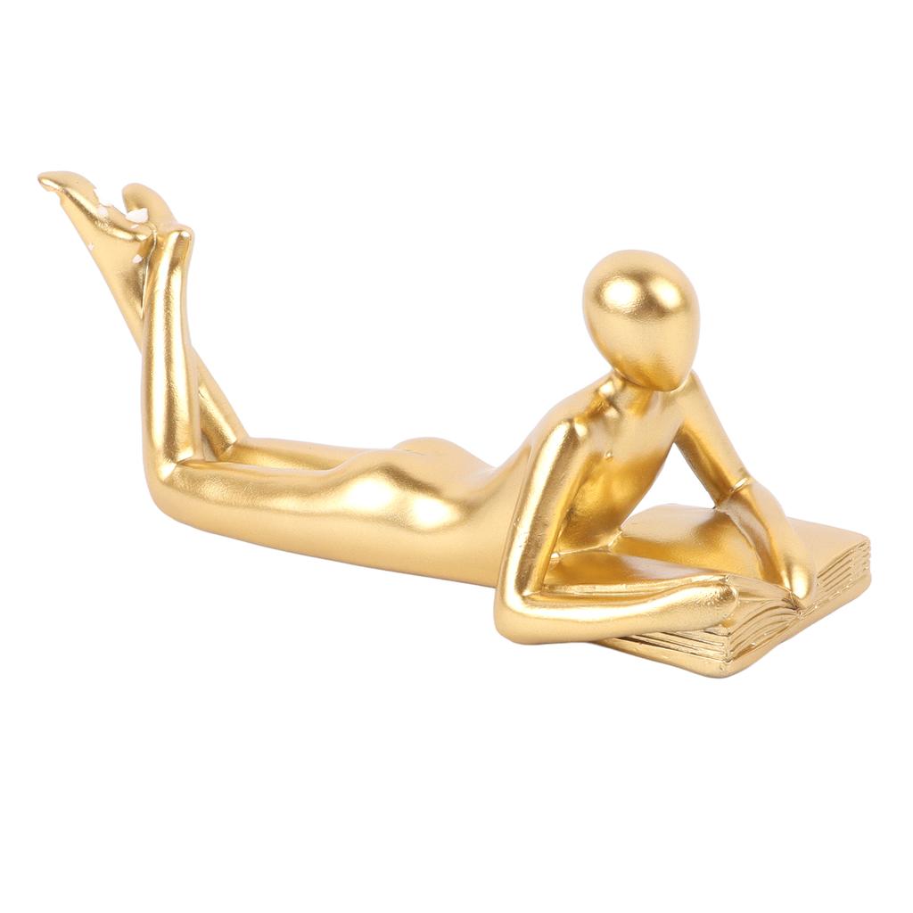 Thinker Sculpture Modern Abstract Thinker Statue Hallway Desk Living Room Resin Reader Style Ornament Reader A