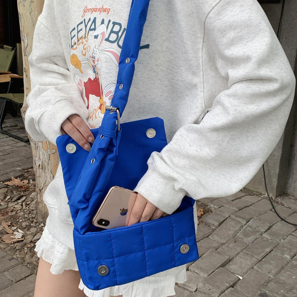 Premium Sense Niche Underarm Bag Sponge Pillow Bag Shoulder Bag Messenger Bag Women'S Bag Down Bag Versatile Handbag