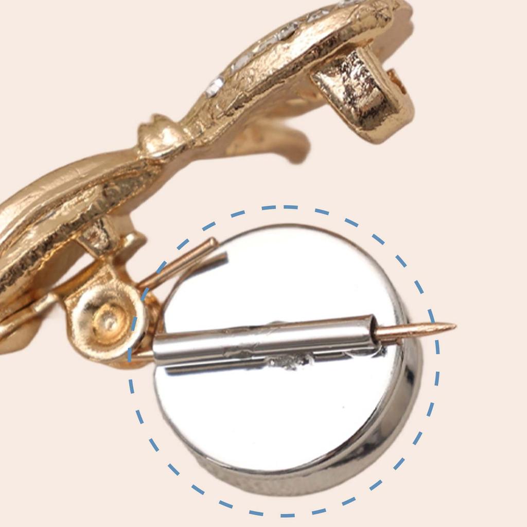 1/3Pcs Strong Brooch Converter Pin Keepers, Harmless Clothing Magnet Buckle for Tie & Clothing Brooch Adapter