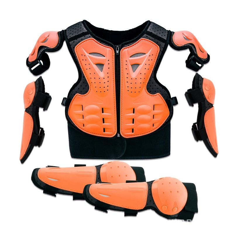 Kids Protective Armor Vest Set Bike Scooter Skateboard Cycling Safety Gear