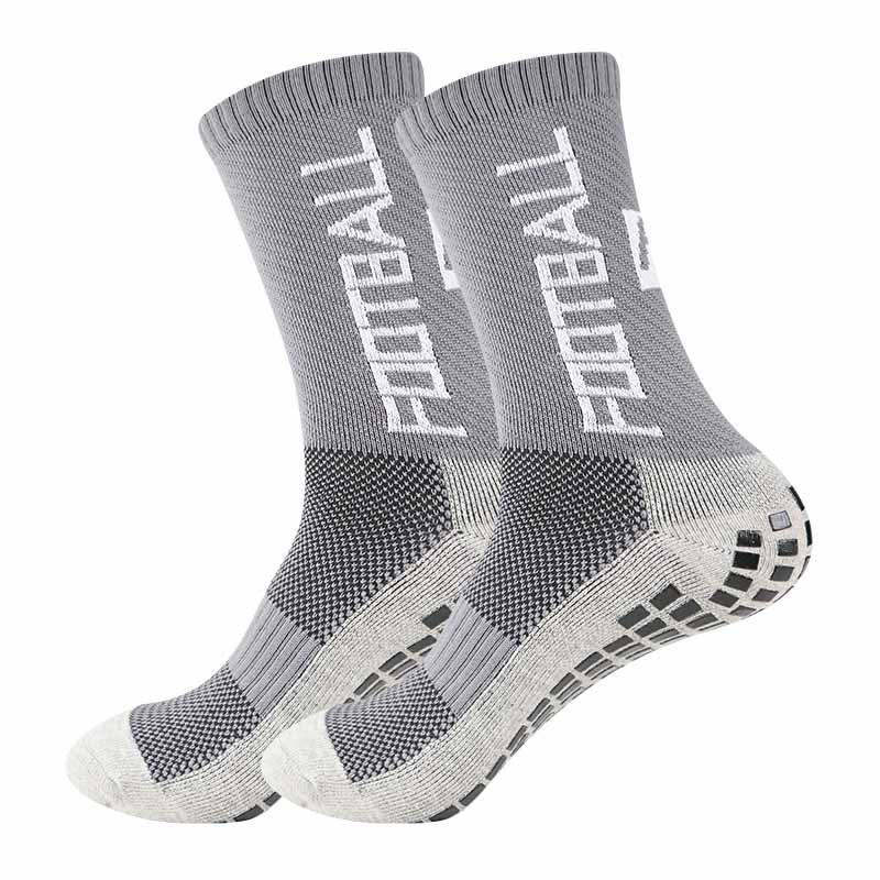 Men's Non-Slip Glue-Dot Football Socks - Thick Towel Cushion, Mid-Tube Training Sports Socks