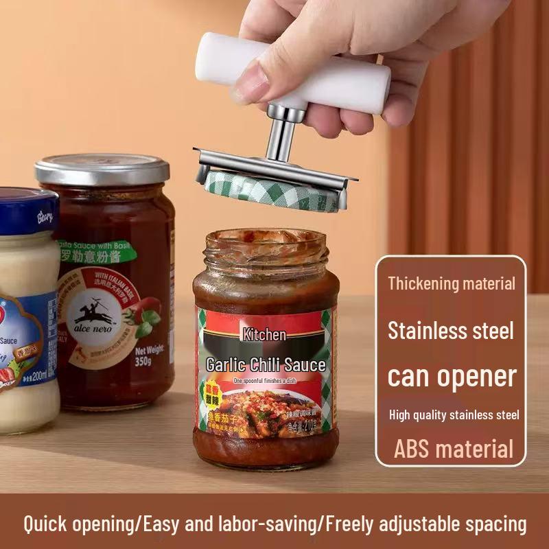 Labor-Saving Stainless Steel Lid and Bottle Opener