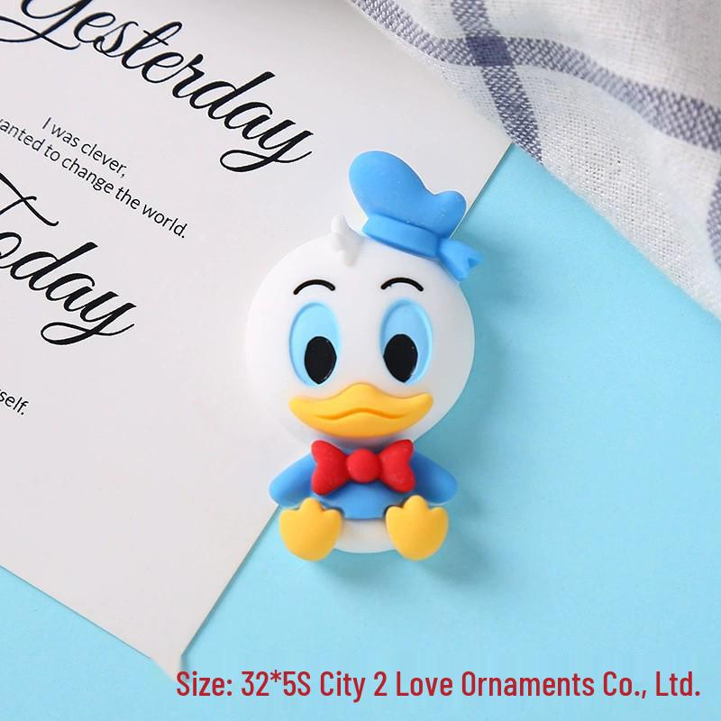 Cartoon Winnie the Pooh & Mickey Series DIY Phone Case, Hair Clip, Crocs, Fridge Magnet Accessories