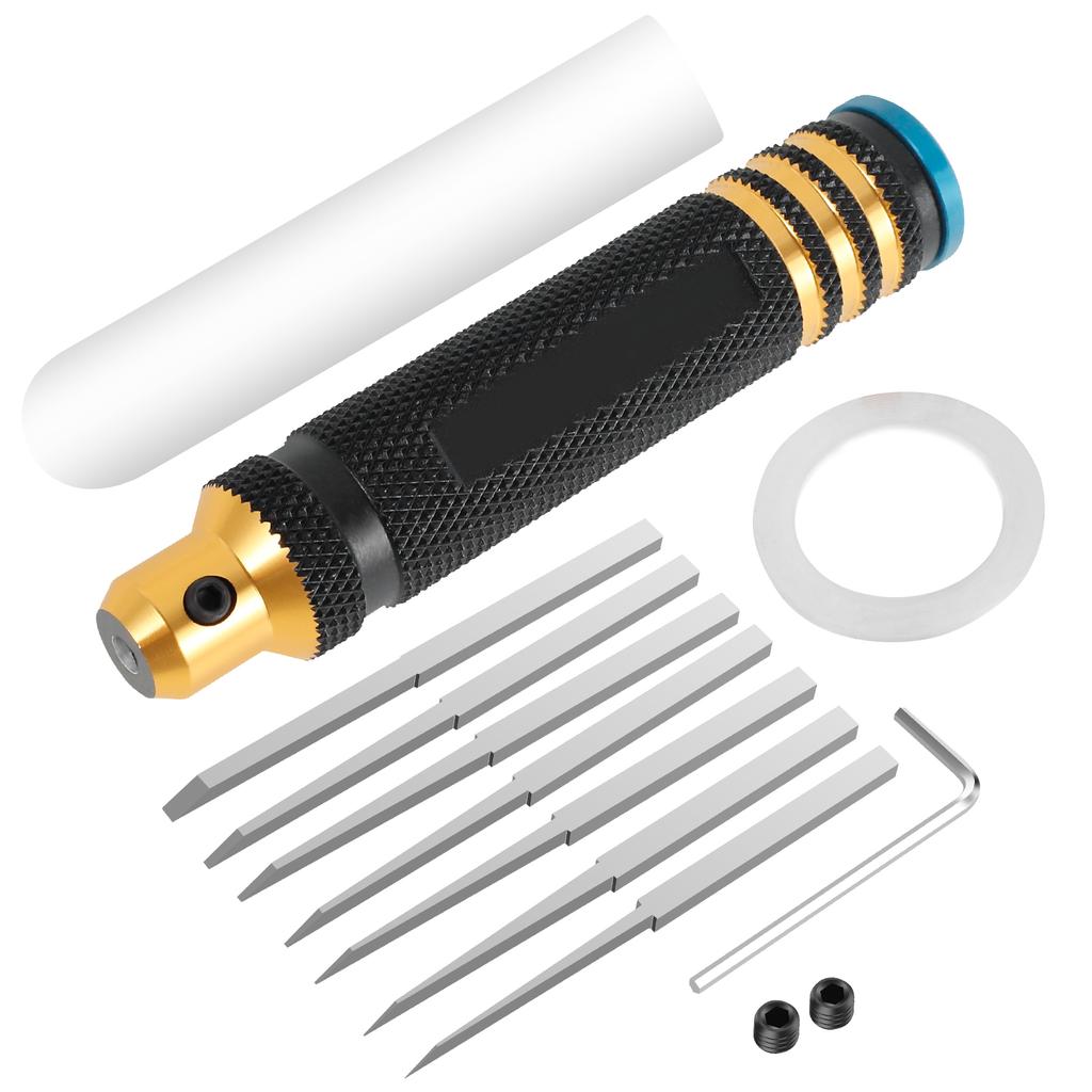 Modell Panel Line Scriber mit Klingen Gundam Resin Geschnitzte Ritzlinie mit 0.1/0.4/0.6/0.8/1.0/2.0mm Klingen zum Schnitzen Schneiden