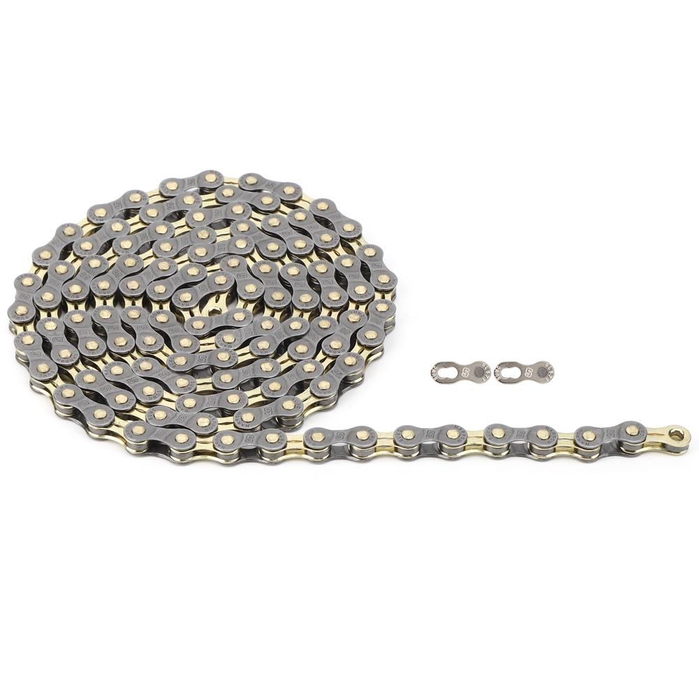 

Aluminium Alloy Precision Structure Mountain Road Bike Half Hollow Chain Folding Bicycle Cycling Accessory 8speed