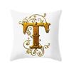 45x45cm Gold 26 English Letters Luxury Decorative Pillowcase Sofa Seat Cushion Cover Wedding Party Home Decor Hold Pillowcase
