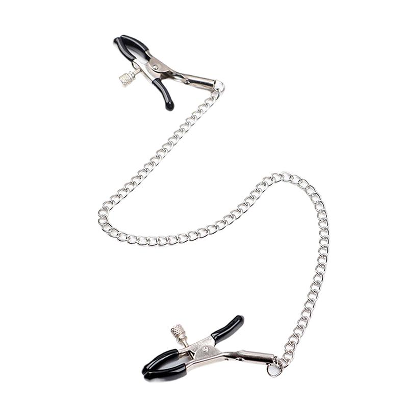 Metal Chain Nipple Clips Clitoris Breast Massage Clamps Adult Flirting Teasing Erotic Gadgets Sex Toys For Couples Multicolored