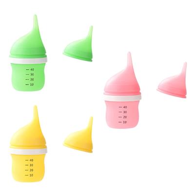 Biberons résistants pour chatons, en silicone sûr, avec système anti-étouffement.