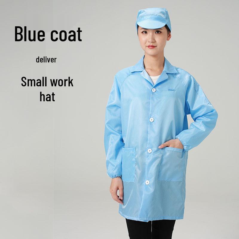 

Антистатичний пилозахисний лабораторний халат для чистих приміщень, харчової, фармацевтичної та електронної промисловості - Робочий одяг для контролю якості