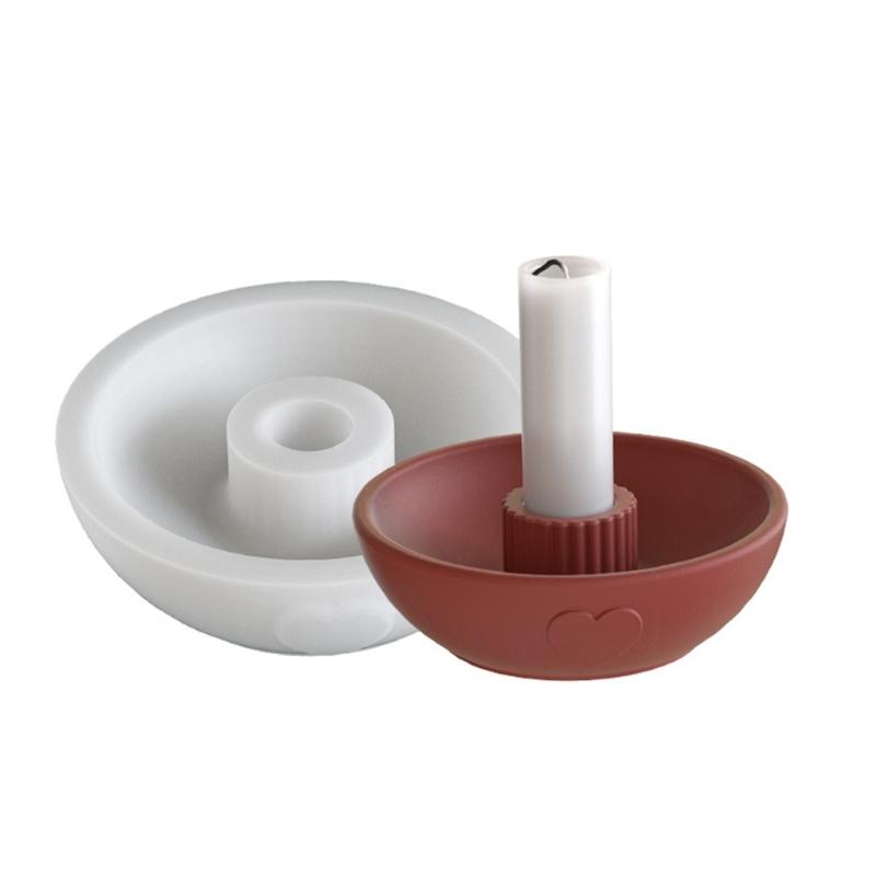 Silicone Candlestick Molds Reusable 3D Epoxy Casting Molds for Creative DIY Home Decoration and Craft Projects
