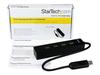 Hub USB 3.0 - StarTech.Com - ST4300PBU3 - 4 Ports - Câble Intégré - Noir