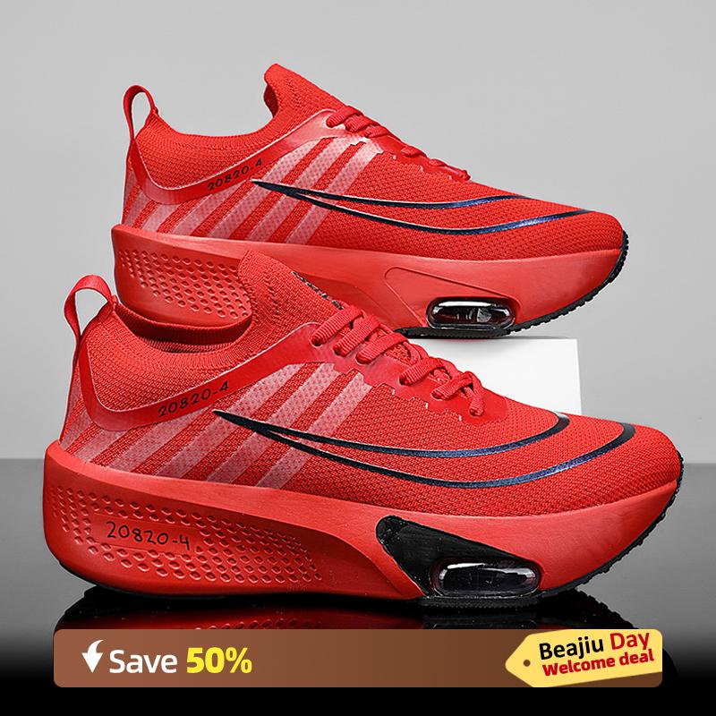 

Кроссовки для бега Marathon Air Cushion для мужчин, дышащие, легкие, женские, удобные, спортивные, нескользящие 36 красный