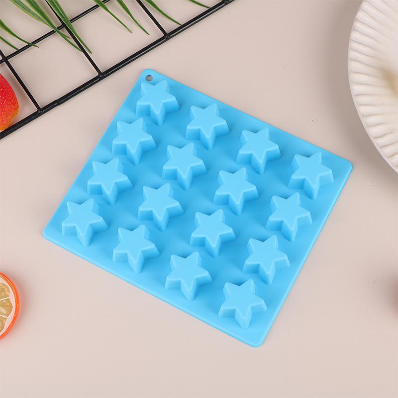 1 Stk 16 Gitter Stjerneis Gitter Femspiss Stjerner Silikon Iskrem Kakeform Isbiter Gjør-det-selv Kjøkken Bakeform