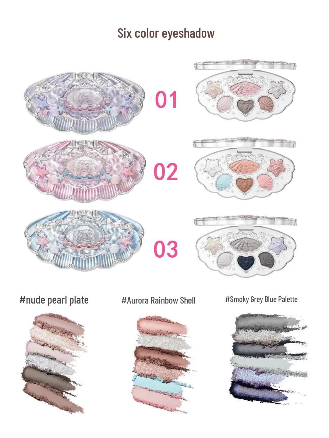 

Flower Knows Жемчужные сатиновые румяна, Блеск для губ, Тени для век, Хайлайтер, Карандаш для области под глазами, Парфюм, Эмульсия для коррекции цвета.