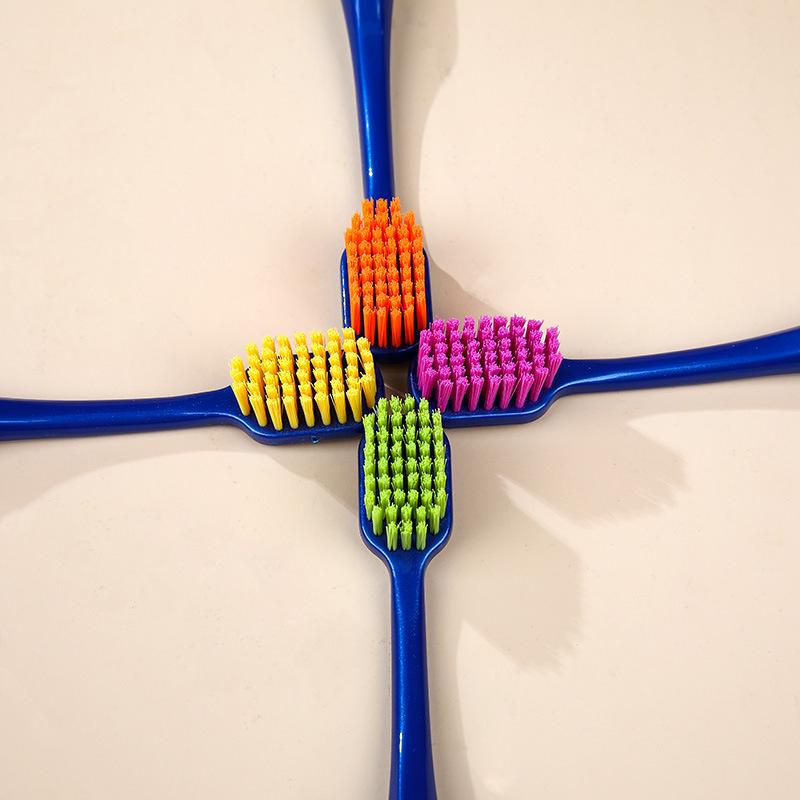 Colorful Medium Bristle Toothbrush with Large Head and Independent Packaging for Adults