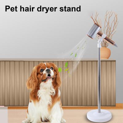 Pet Dryer Stand Adjustable Dog Hair Dryer Holder Floor or Table Mount Hands-Free Blow Dryer