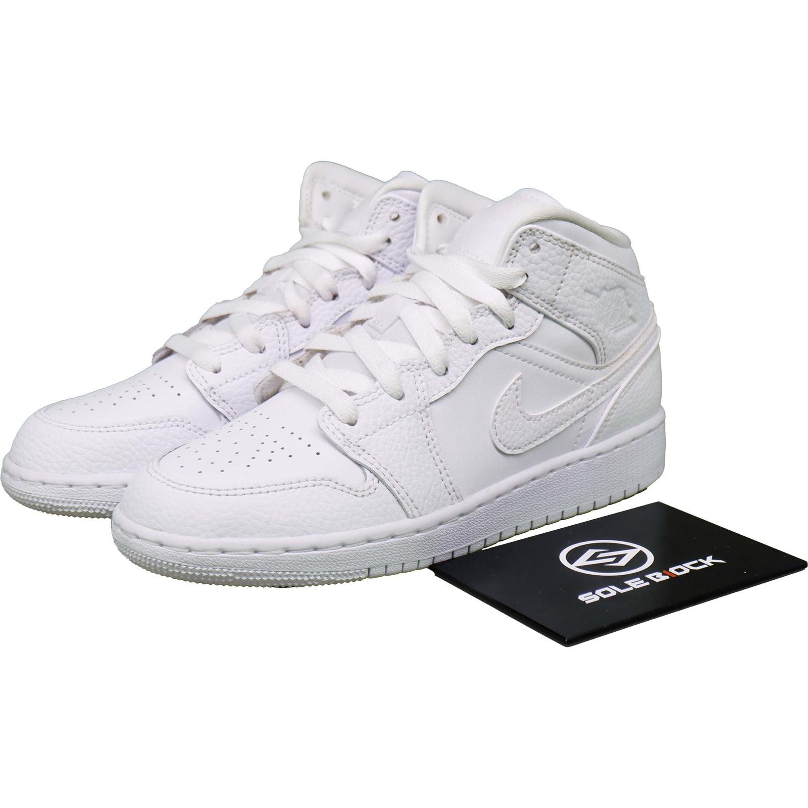 Jordan 1 Mid Triple White - 554725-130 38.5