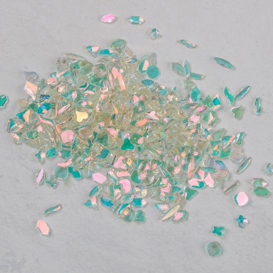 1 Box Nail Decoration Irregular Shape Shiny Visual Effect Vivid Color Sparkling Wide Application Decorative Resin