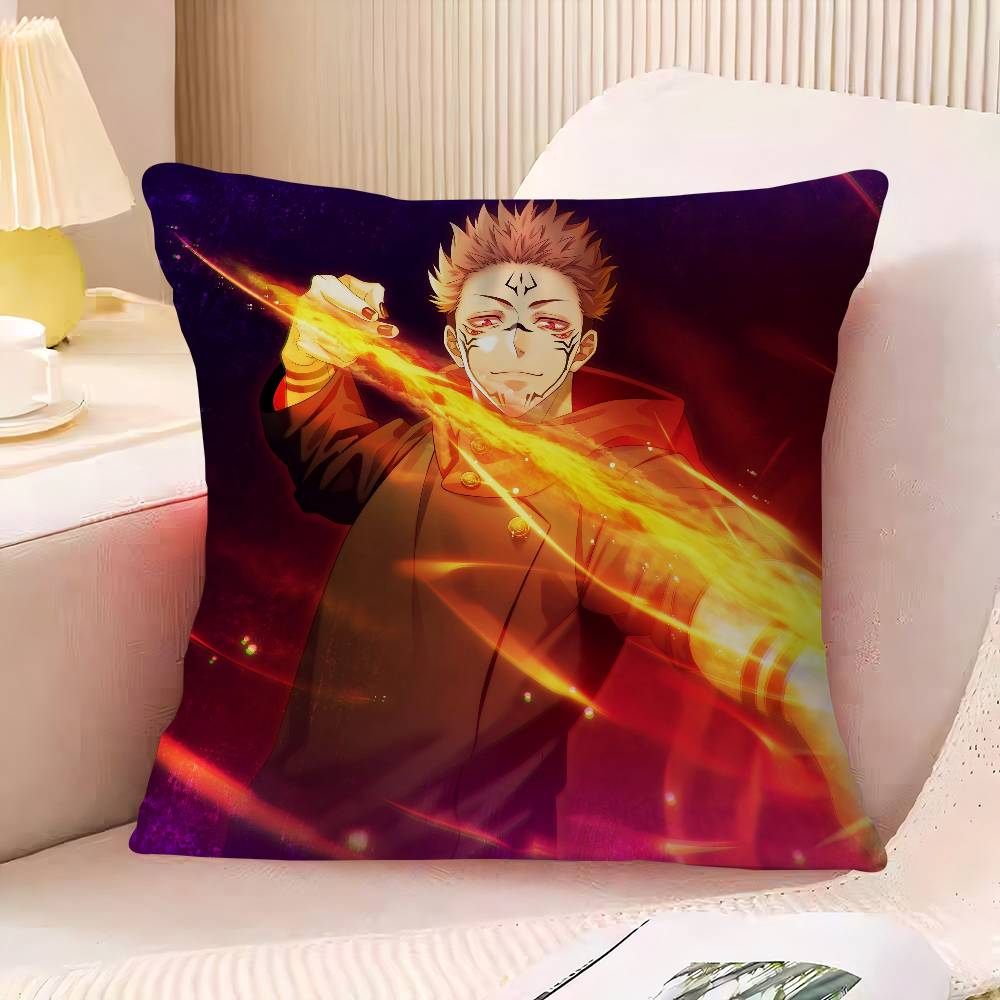 

S-Сукуна Наволочка Чехол для подушки Декоративная наволочка Напечатанный чехол для подушки Для дивана 16x16Inch