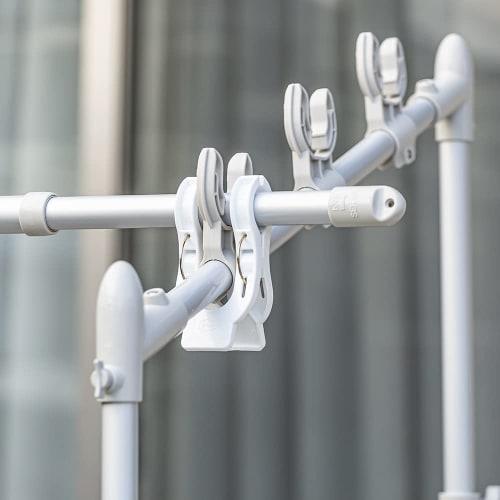 Sekisui Jushi Shoji Sekisui Rod Holder, White, Pack of 2