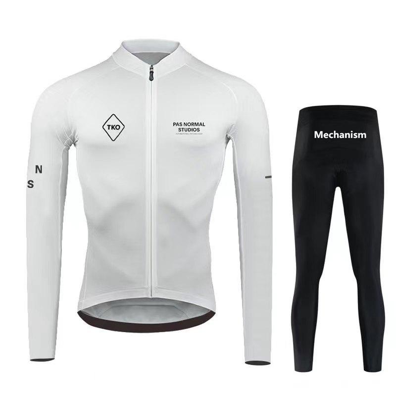 2026 Autunno Set Tuta da Ciclismo Traspirante, Gilet a Manica Lunga Abbigliamento Sportivo per Ciclismo Bici da Strada Mountain Bike Attrezzatura da Ciclismo Traspirante ad Asciugatura Rapida