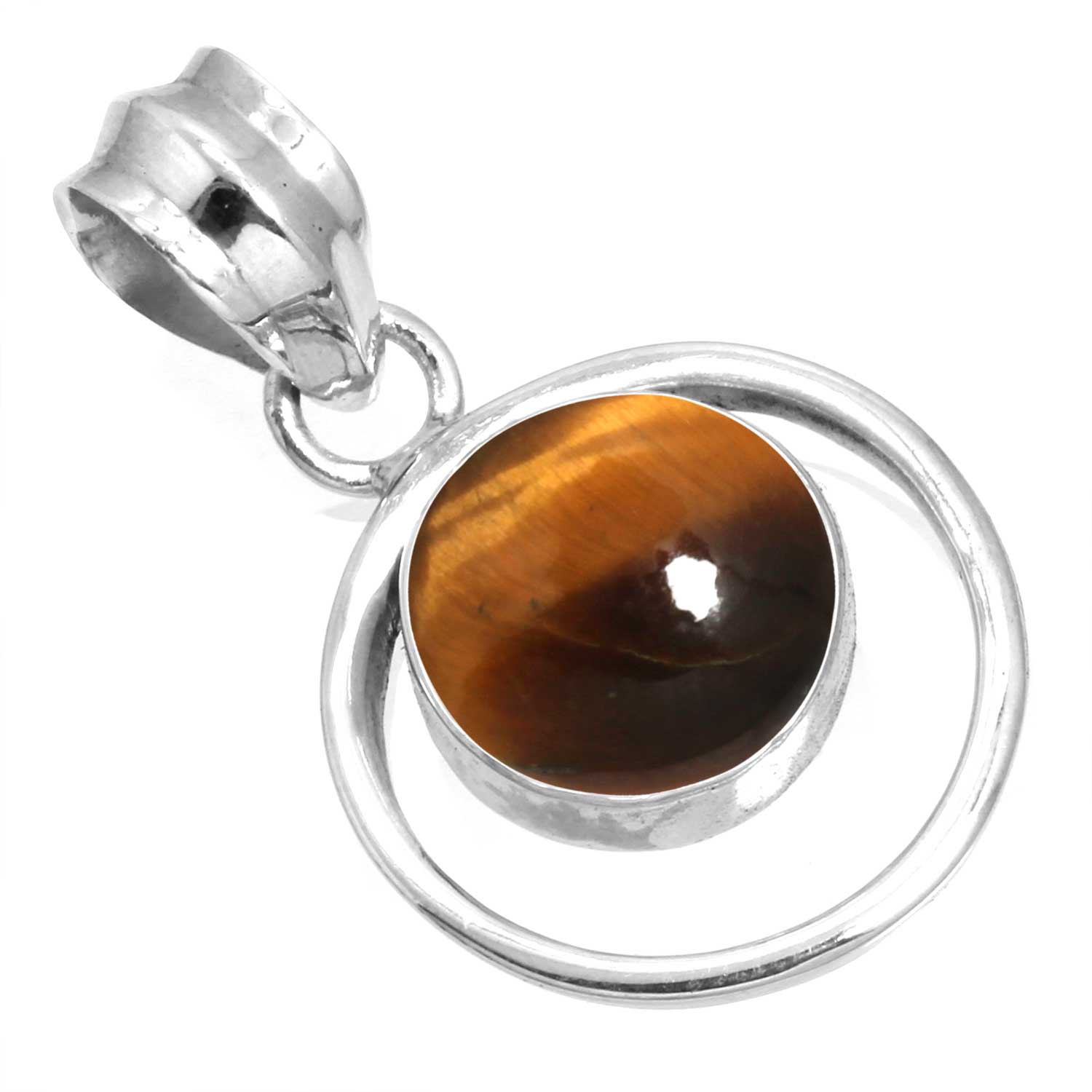 

925 Sterling Silver Pendant Women Gemstone Handmade Jewelry New Year Gift Malachite Moonstone Rose Quartz Red Stone Smoky Topaz Tiger Eye Solitaire глаз тигра