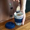Ecoffee Cup (Ecofee Cup) Reusable Cup and Saucer, Eco-Friendly, Vincent Van Gogh, 350ml, 812 035