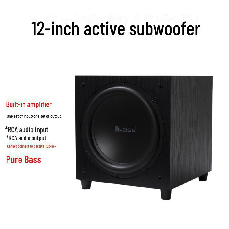 Amplificator încorporat de 12 inch, subwoofer activ pentru home theater