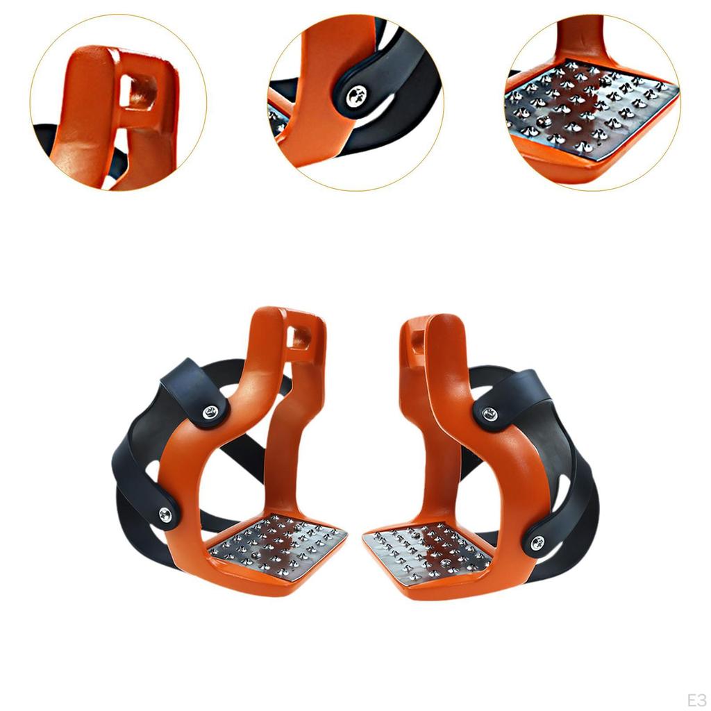 2 Pieces Horse Riding Stirrups Equestrian Equipment Accessories Replacement Outdoor Sports Repairing