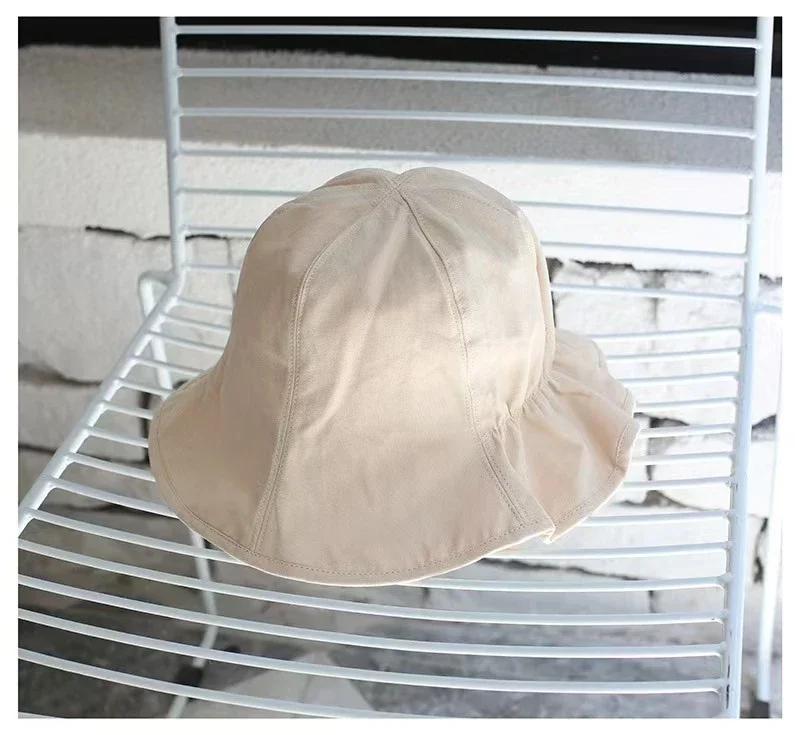 Wide Brim Sun Hats For Women Panama Foldable Wrinkle Bucket Hat Summer Sun Protection Visors Caps Outdoor Beach Fisherman Caps