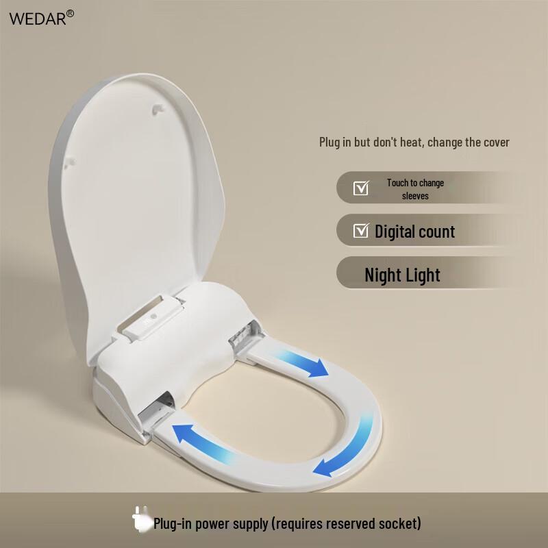 WEDAR Коммерческая автоматическая крышка-сиденье для унитаза с цифровым счетчиком