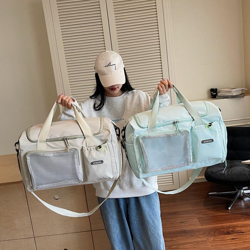 Reise-Fitness-Tasche mit großem Fassungsvermögen, wasserdichte, tragbare Sport-Duffel-Tasche für Herren, Handtasche für kurze Trainingsstrecken