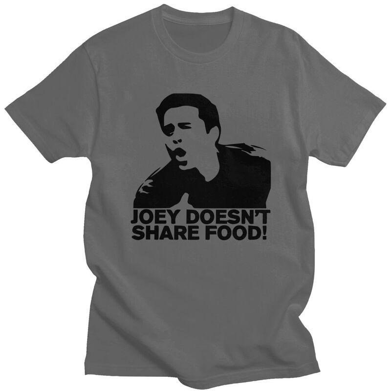 Custom Male Joey Doesnt Share Food T Shirt Short Sleeves Cotton Tshirt Classic Tshirt Casual Friends TV Show Tee Clothes