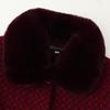 Winter coat women's new clothing fleece clothes woolen coat old lady