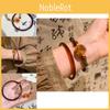 Style Retro Luxurious Handmade Bamboo Beaded Bracelet For Women Classic Chic Resin Jewelry